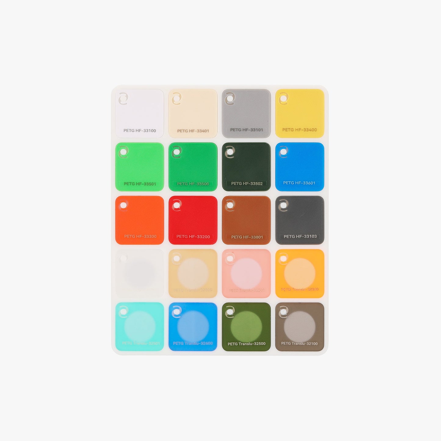 Échantillons de filaments de bambou