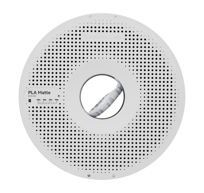 Ash Gray - Bambu Lab PLA Matte - 1.75mm, 1kg