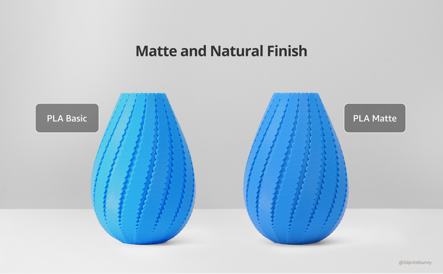 Ash Gray - Bambu Lab PLA Matte - 1.75mm, 1kg