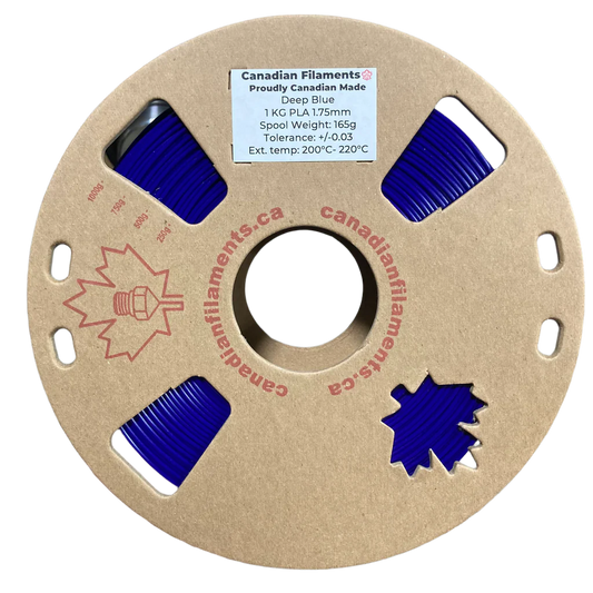 Deep Blue - Canadian Filaments Coloured PLA - 1kg, 1.75mm