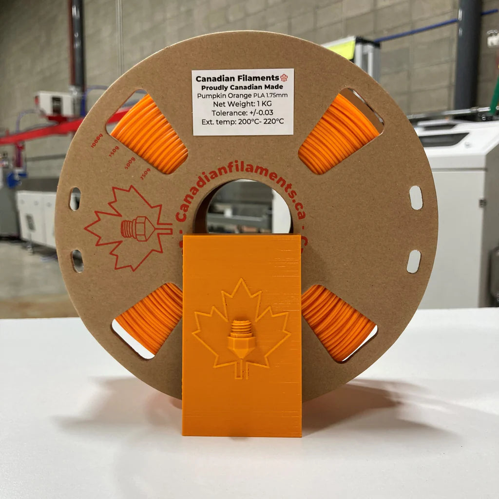 Pumpkin Orange - Canadian Filaments Coloured PLA - 1kg, 1.75mm