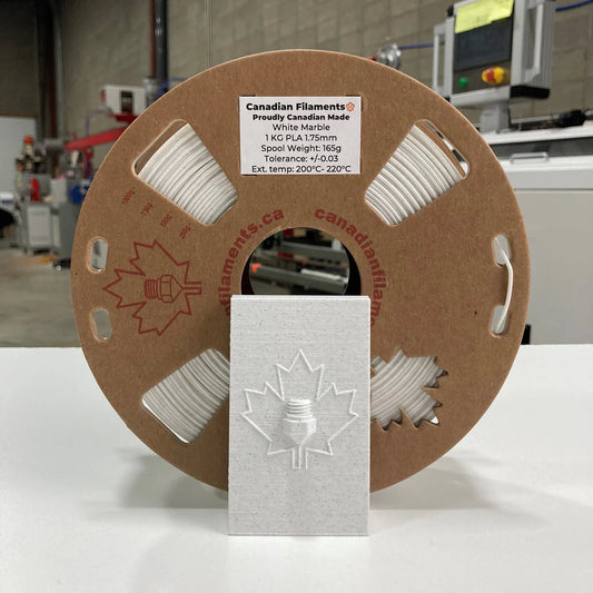 White Marble - Canadian Filaments Rock PLA - 1kg, 1.75mm