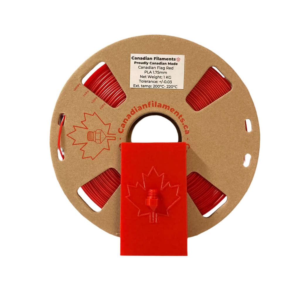 🇨🇦 Red - Canadian Filaments Coloured PLA - 1kg, 1.75mm