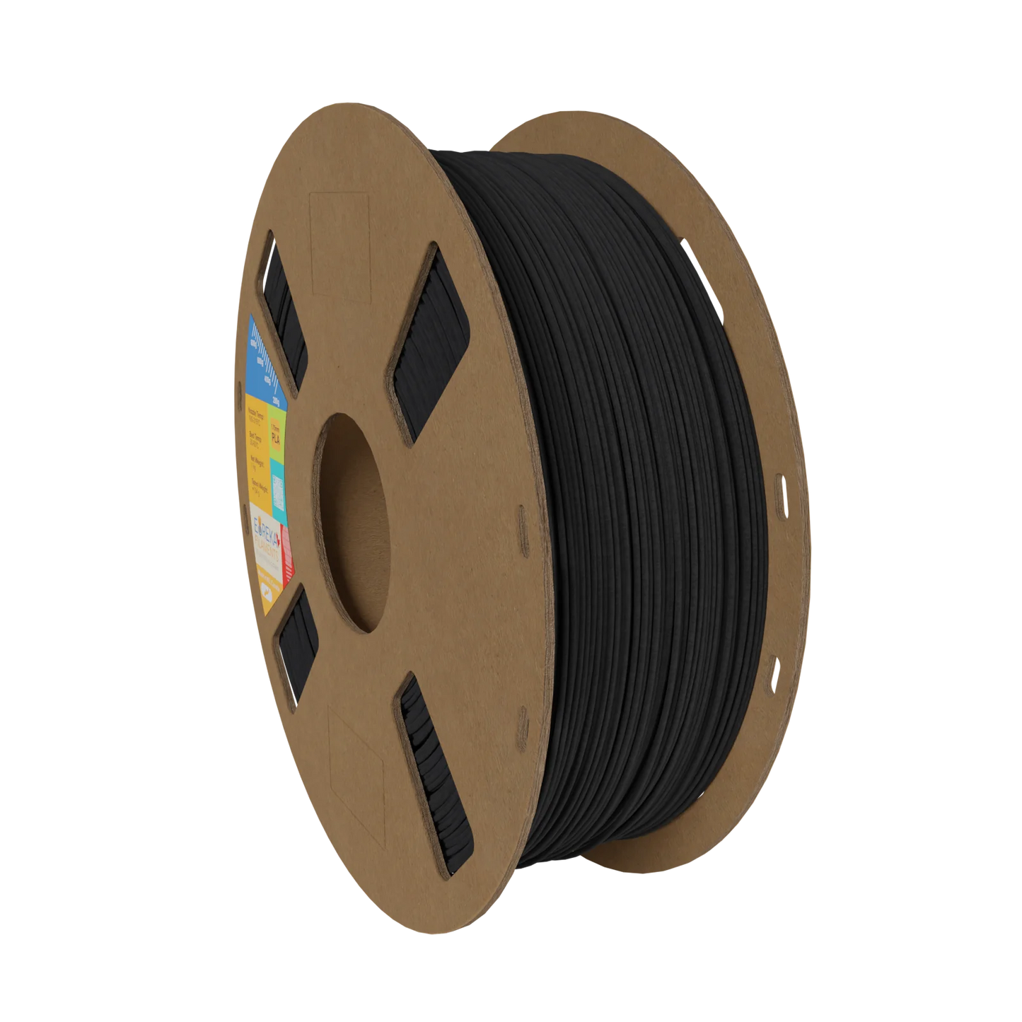 Black - EurekaFil Standard PLA - 1.75mm, 1kg