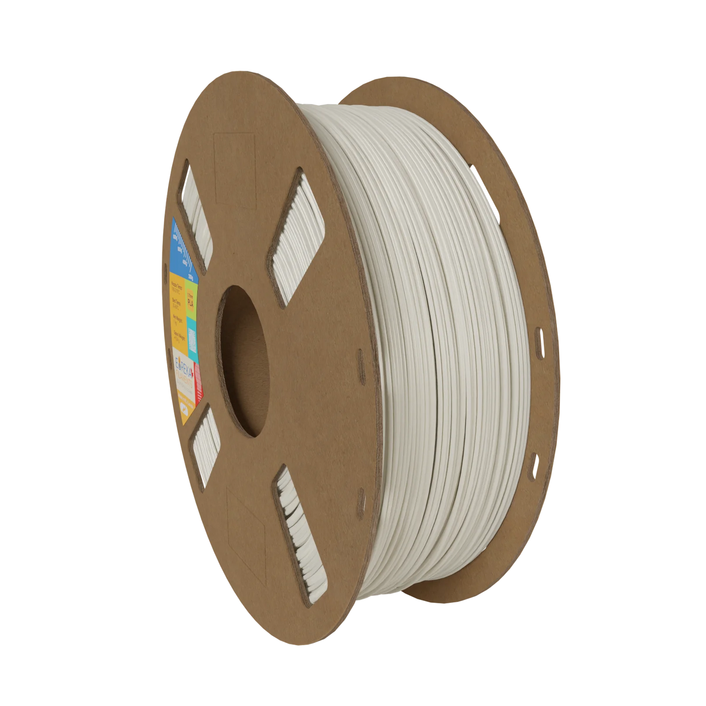 White - EurekaFil Standard PLA - 1.75mm, 1kg