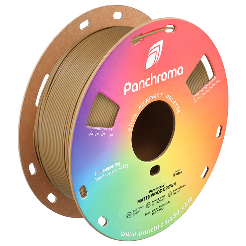 Wood Brown - Polymaker Panchroma™ Matte PLA - 1.75mm, 1kg