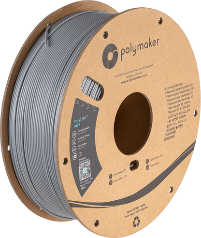 Grey - Polymaker PolyLite™ ABS - 1.75mm, 1kg