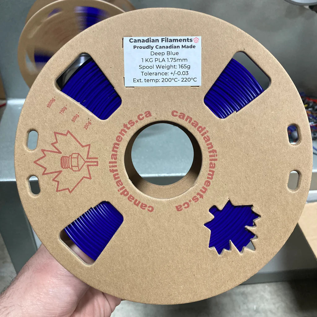 Deep Blue - Canadian Filaments Coloured PLA - 1kg, 1.75mm