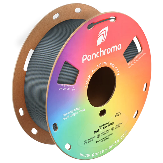 Ash Gray - Polymaker Panchroma™ Matte PLA - 1.75mm, 1kg