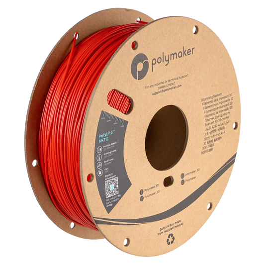 Red - Polymaker PolyLite™ PETG - 1.75mm, 1kg