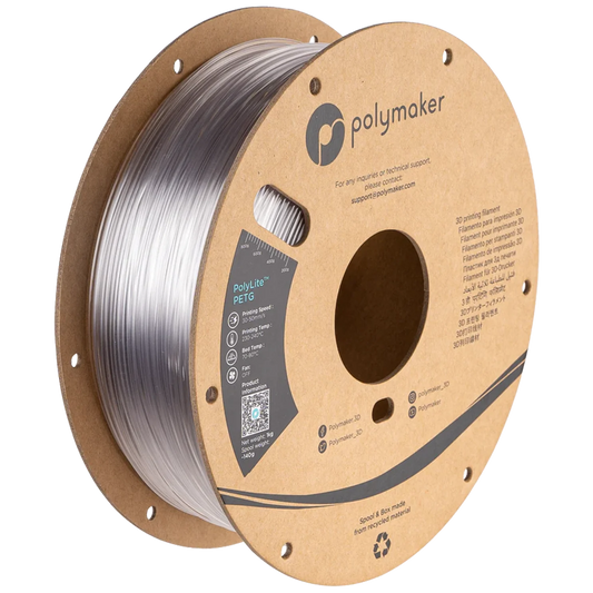 Transparent - Polymaker PolyLite™ PETG - 1.75mm, 1kg