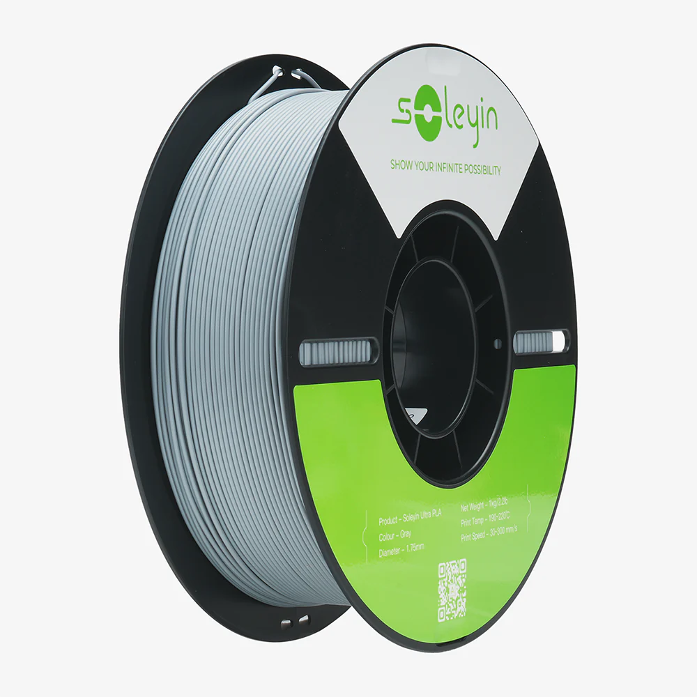 Grey - Soleyin Ultra PLA - 1.75mm, 1kg